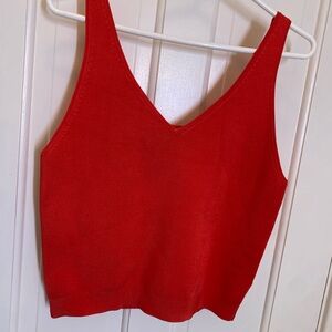 J. Crew Vibrant Red Tank Top
